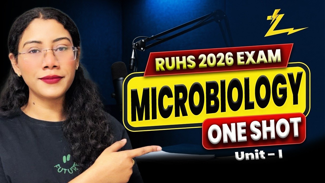 RUHS B.Sc Nursing Microbiology Unit-1 One Shot 🔥 | RUHS 2026 Exam Special | Full Revision | Nursing