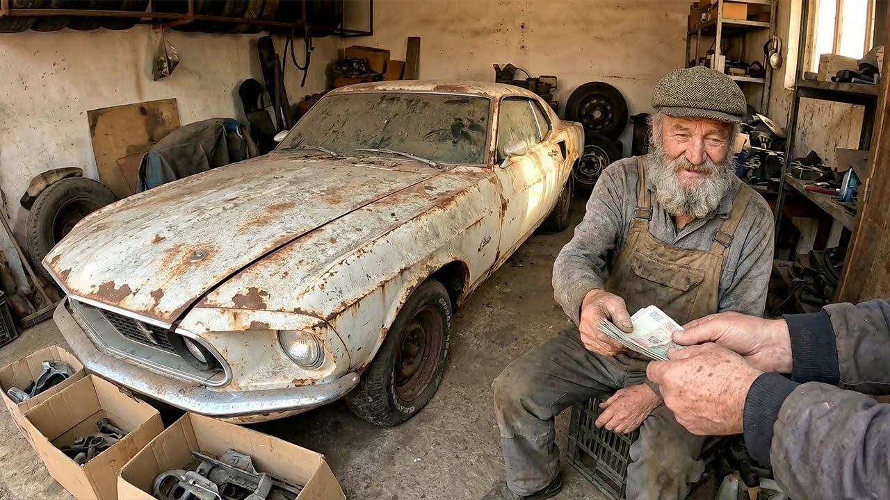 ASMR Car Restoration | Restoring a 1969 Ford Mustang from Rusted Wreck to Showroom