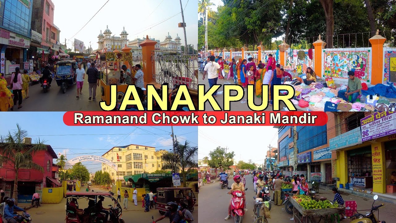 JANAKPUR, Nepal WALK 🇳🇵 [4K] Authentic Street Life, Busy Market Tour Ramanand Chowk to Janaki Temple