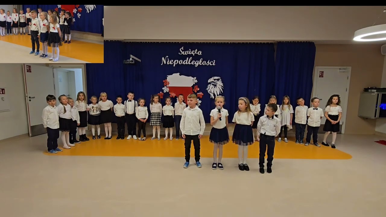 Występ dzieci z Grupy Żabki z okazji Święta Niepodległości