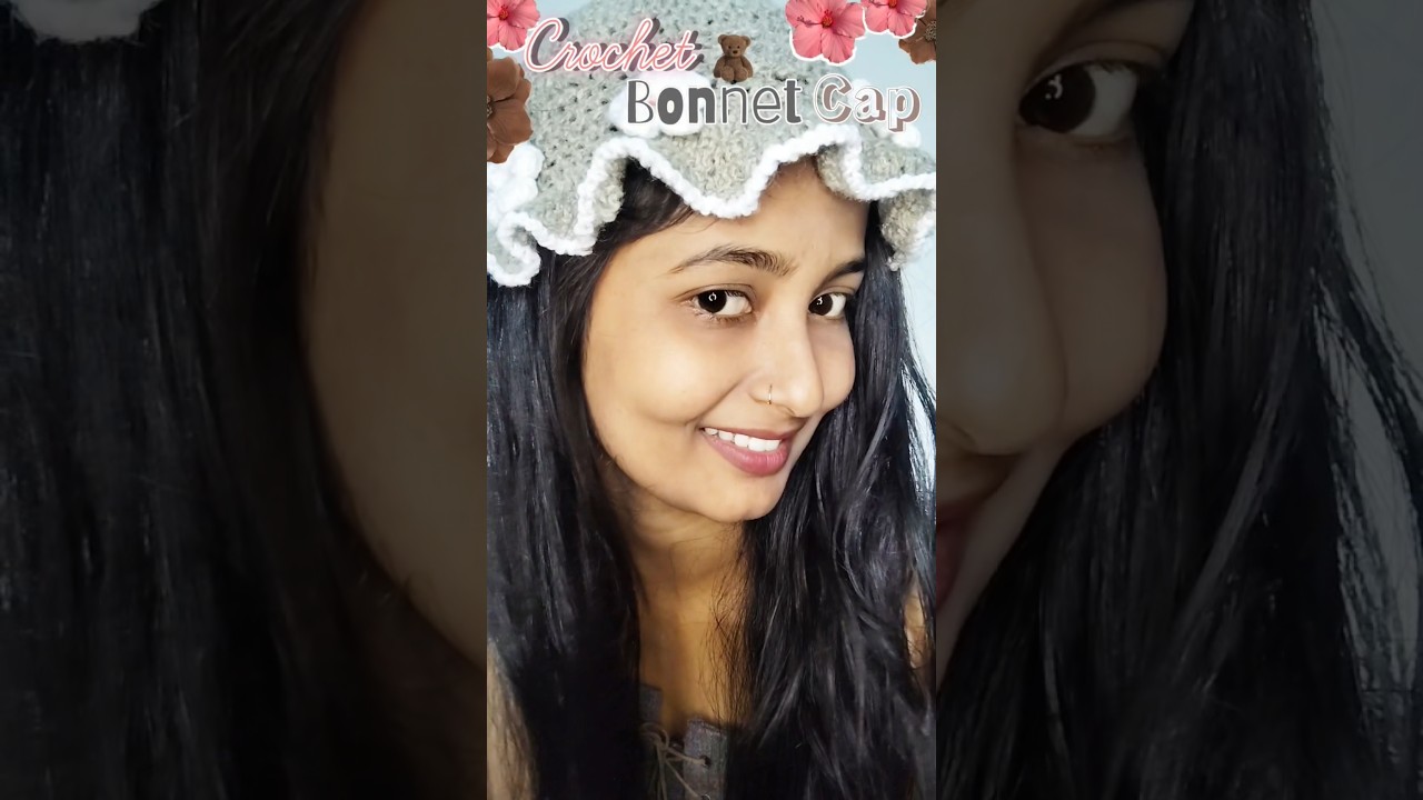 Girls Ke Liye Aisi Crochet Bonnet Cap Aapne Nahi Dekhi 😍🧶