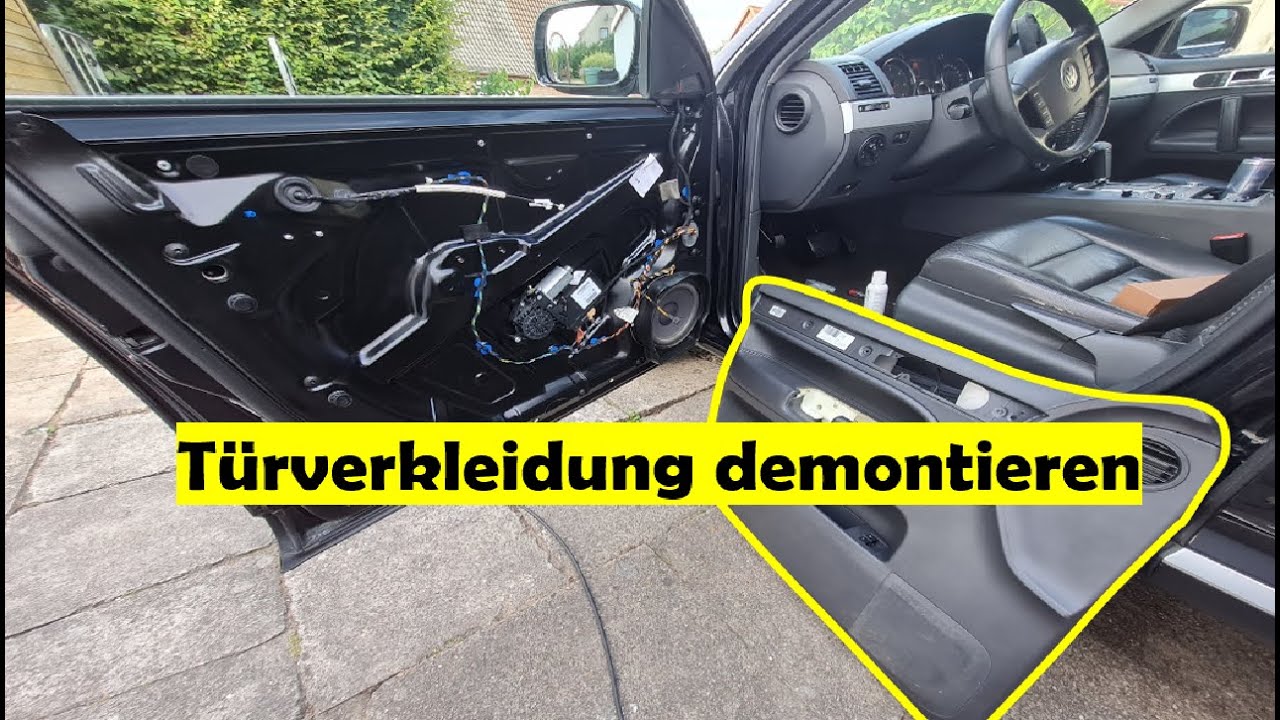 Touareg 7l - Türverkleidung ausbauen | Türpappe demontieren beim Touareg