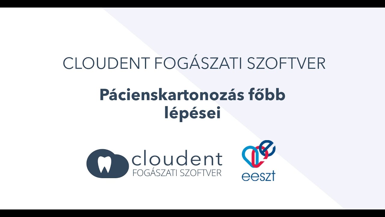 Pacienskartonozás főbb lépései
