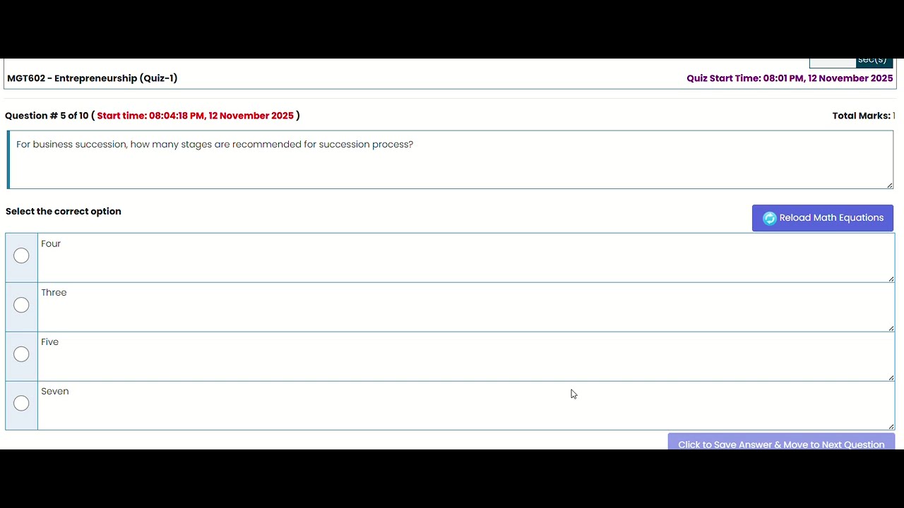 MGT602 Quiz # 01 Solution ll MGT602 - Entrepreneurship ll VU Solutions