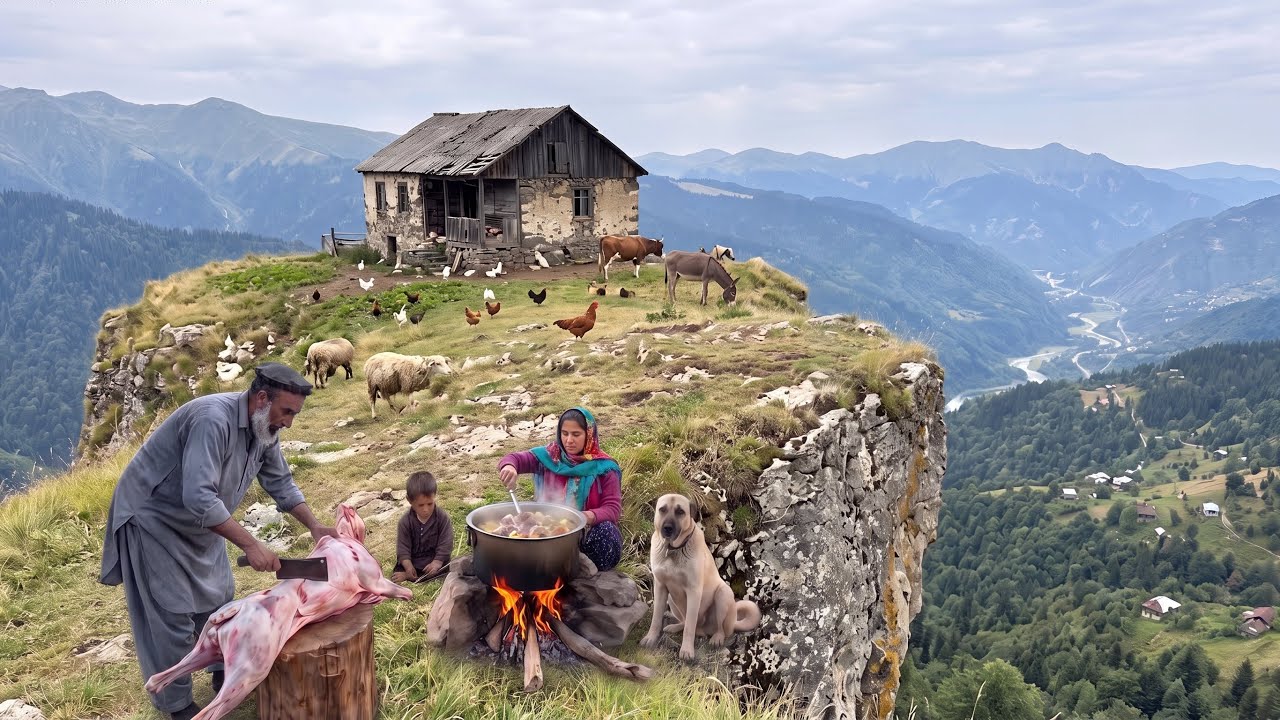 An Elderly Couple Living on the Edge of a Remote Afghan Mountain Village | Far From Civilization 🏔️