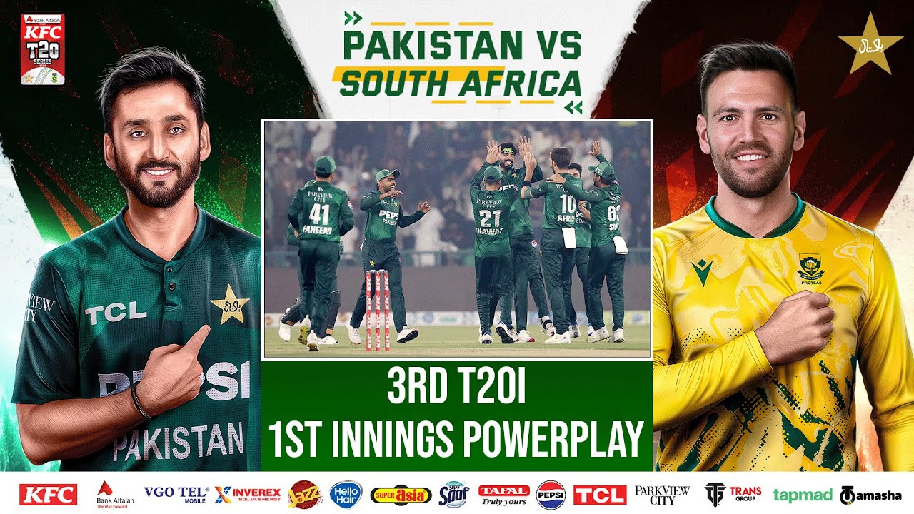 1st Innings Powerplay | Pakistan vs South Africa T20I Series | 3rd T20I | PCB | M2R1U