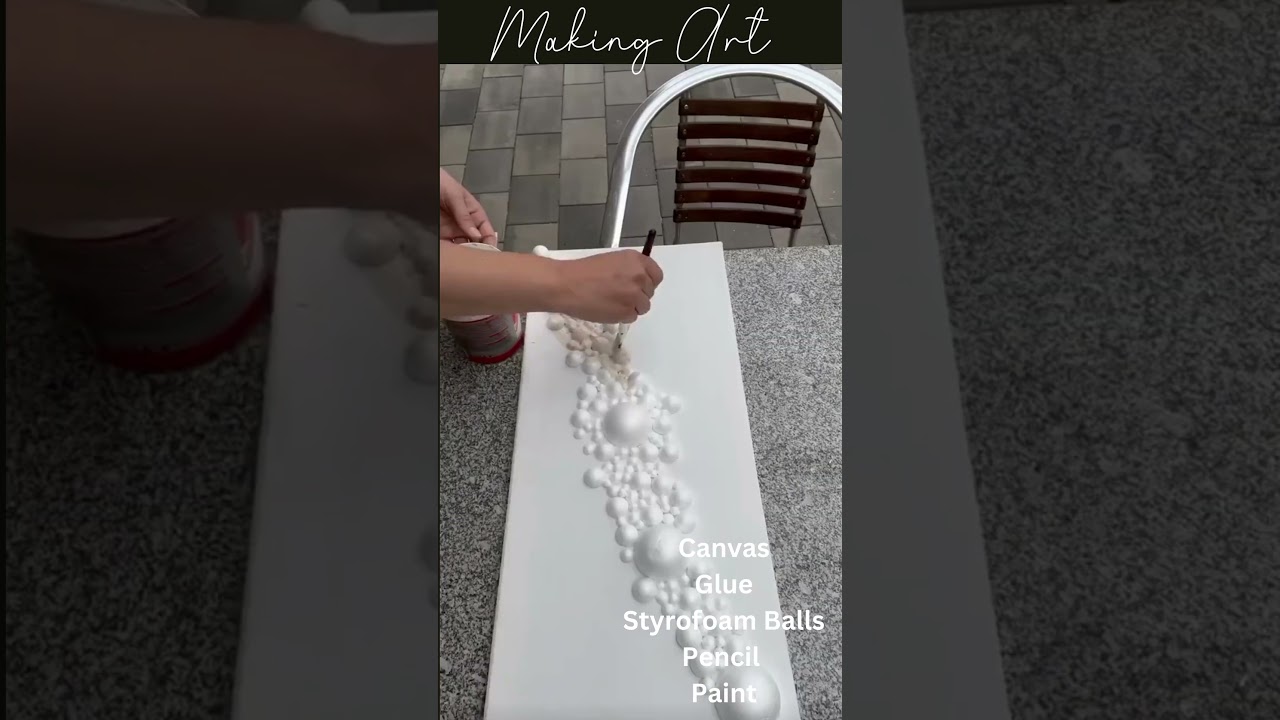 DIY Symphony of Shape  A Styrofoam Canvas Art Project