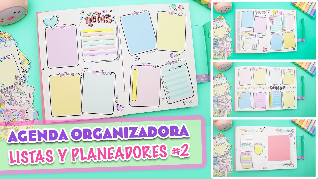 AGENDA Organizadora  #2 DESDE CERO Crea tus páginas, planeadores y listas | Manualidades aPasos