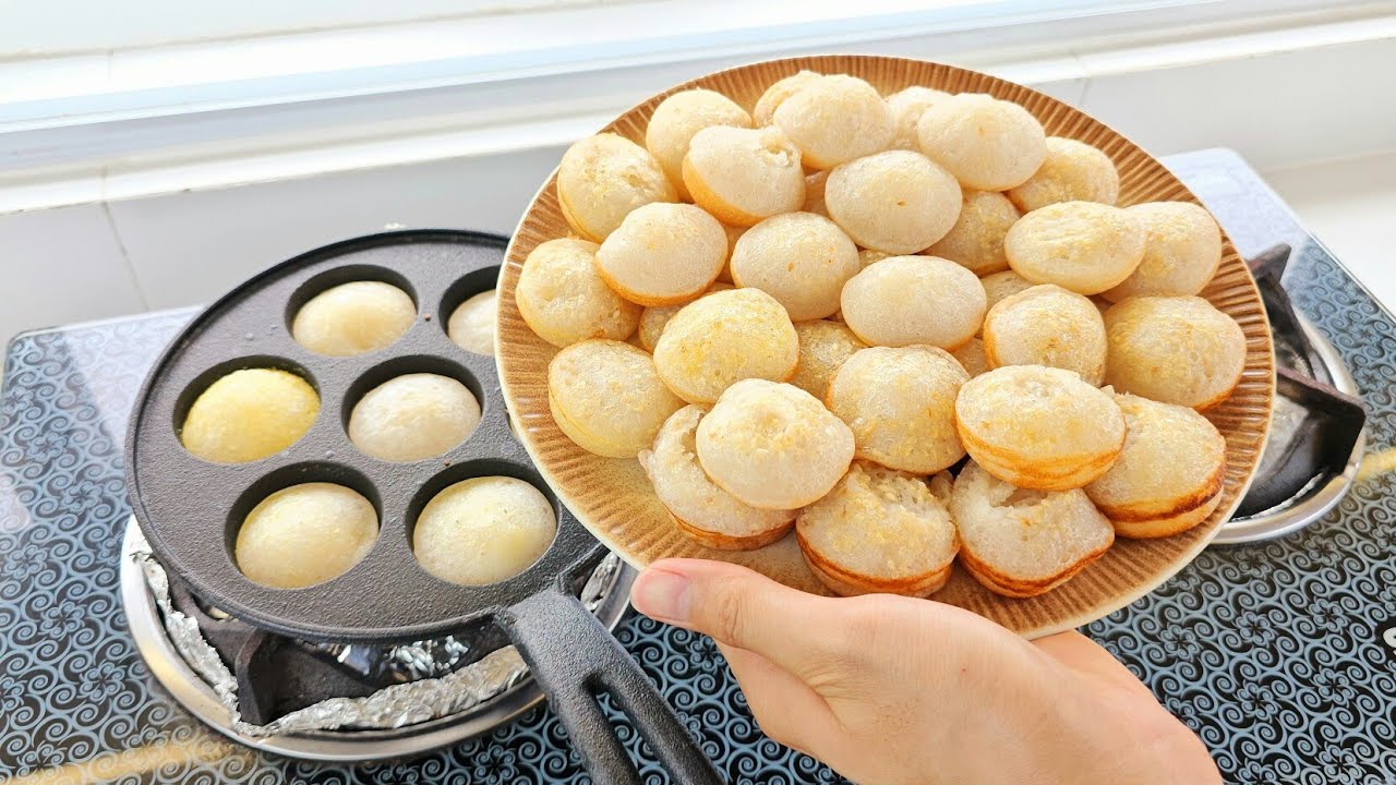 Món Bánh Bò Nướng Ngon Ơi Là Ngon Từ Bột Trộn Sẵn