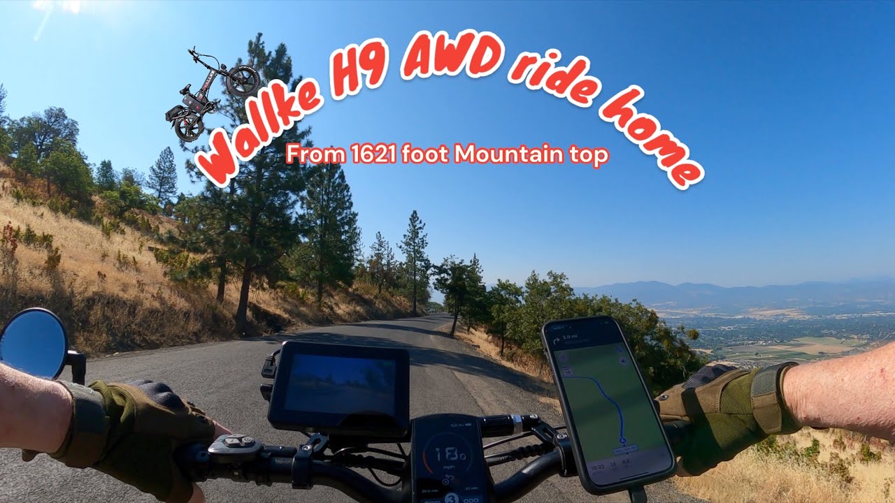 Wallke H9 AWD ride home from 1621 foot Mountain top
