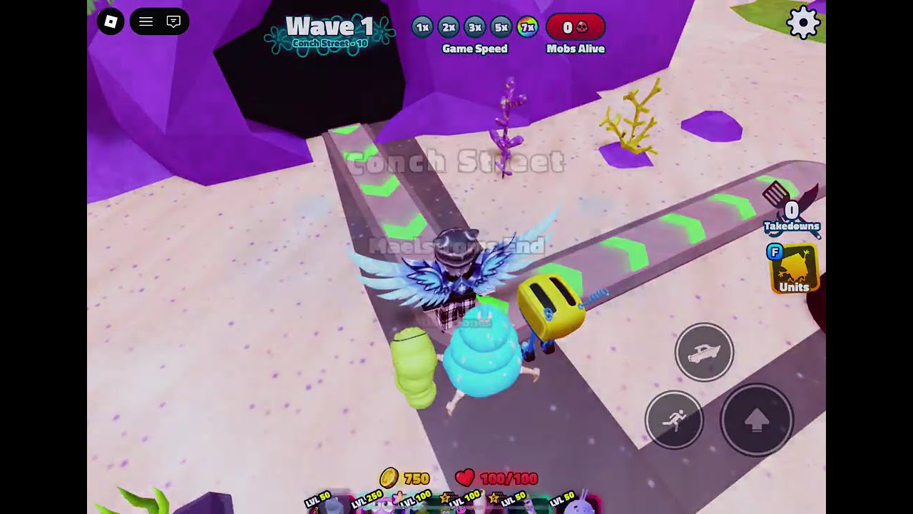 Sponge Bob Tower Defence Davy jones speedrun