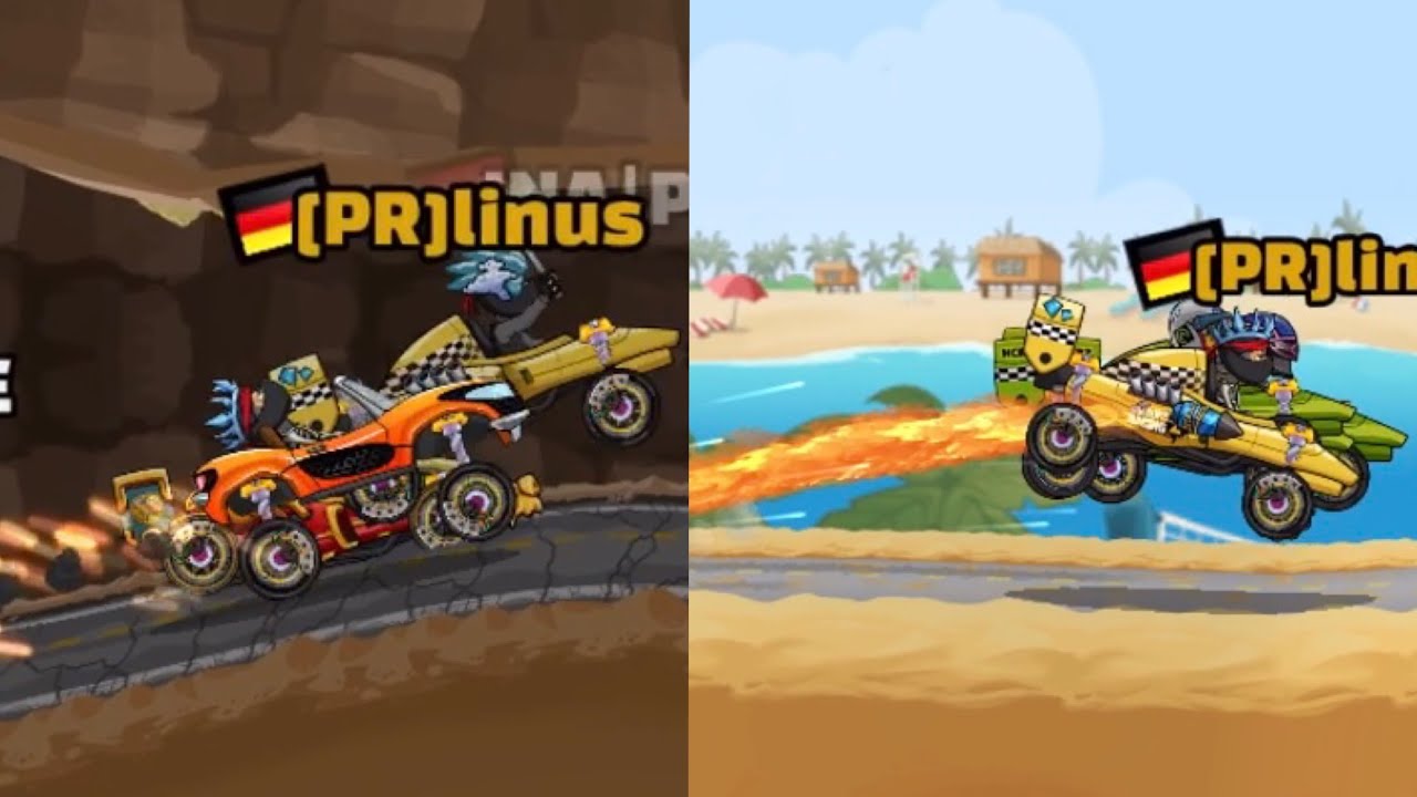Ежедневные гонки Sunburnt и Beach Boys | Hill Climb Racing 2