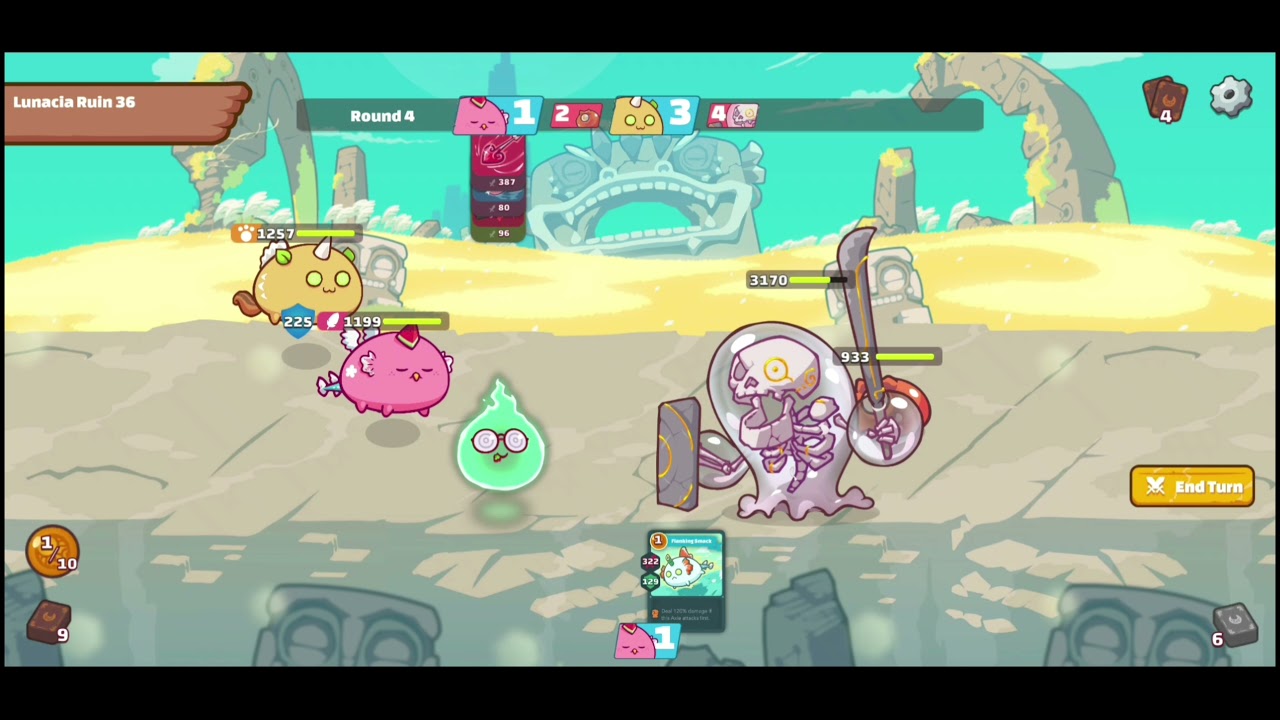Defeat Lunacia Ruin 36 with level 25 BBB team and get a 300 SLP bonus