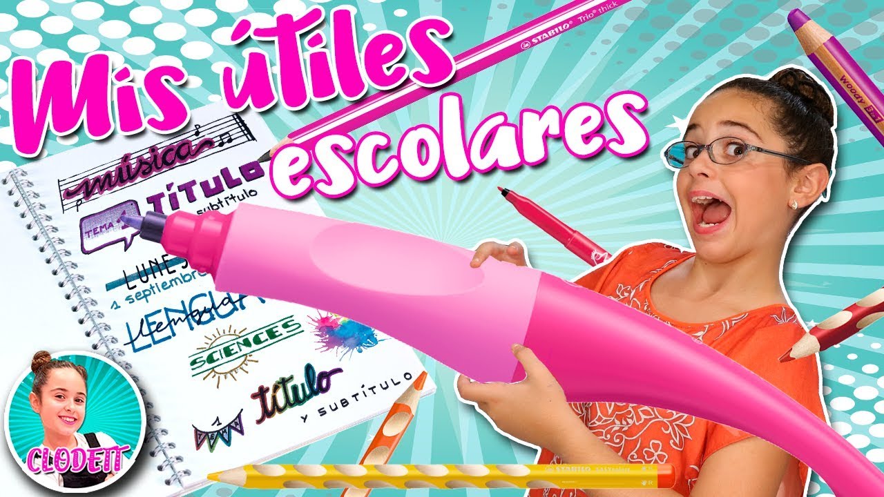 Súper HAUL de MATERIAL ESCOLAR para la VUELTA al COLE!! TÍTULOS BONITOS con ÚTILES ESCOLARES STABILO