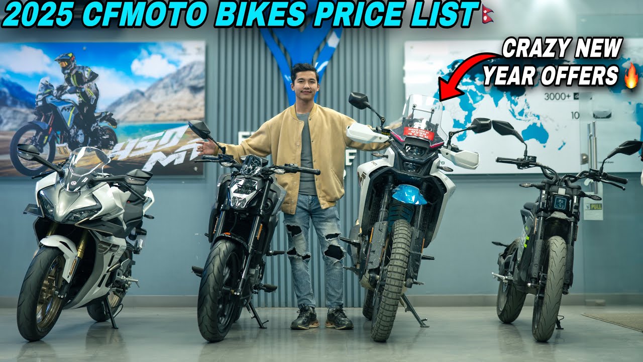 2025 Cfmoto Bikes Price List (3 to 14 lakhs) | New Year Offer | Nk 250, Mt/Sr 450 & more...