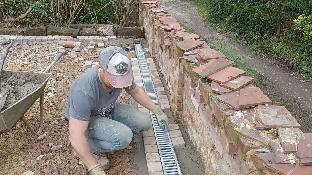 Installing ACO driveway drainage channel | @MrMacHowto