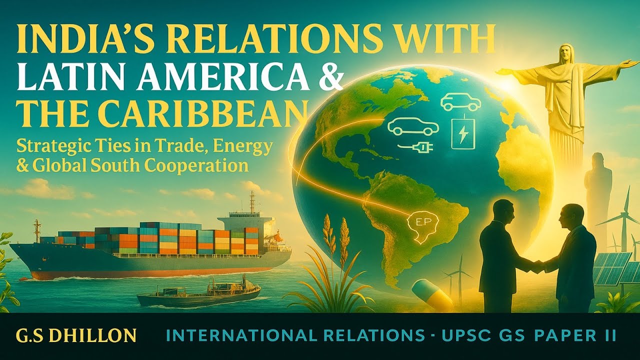 India–Latin America Relations || Lithium Triangle, MERCOSUR & Global South || UPSC Current Affairs