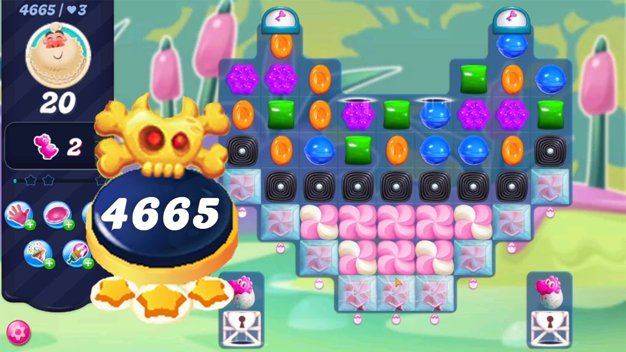 Candy Crush Saga level 4665 (NO BOOSTERS) || Nightmarishly Hard Level || 3 Stars 🌟🌟🌟