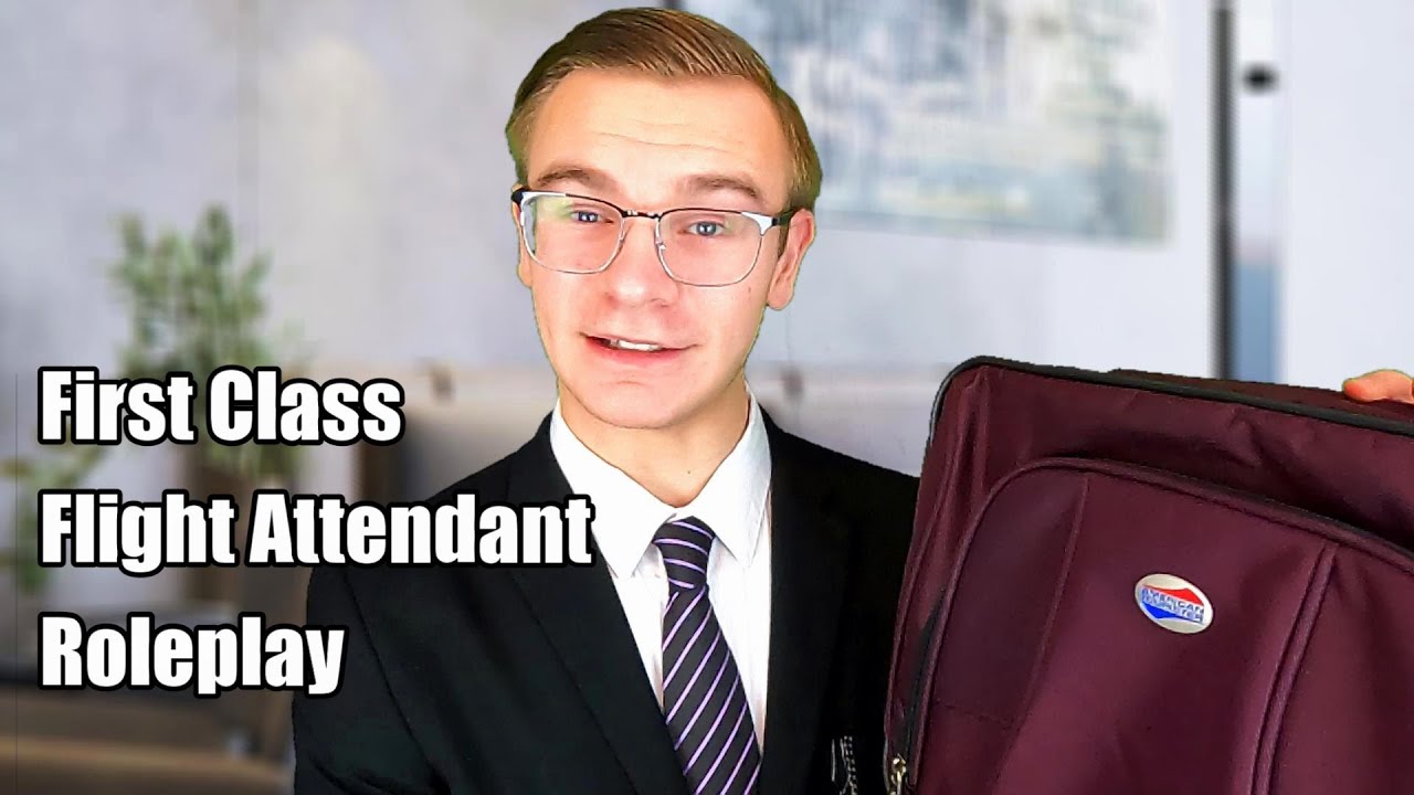ASMR - First-Class Flight Attendant Roleplay (Luxury, Personal Attention, First-Class Service)