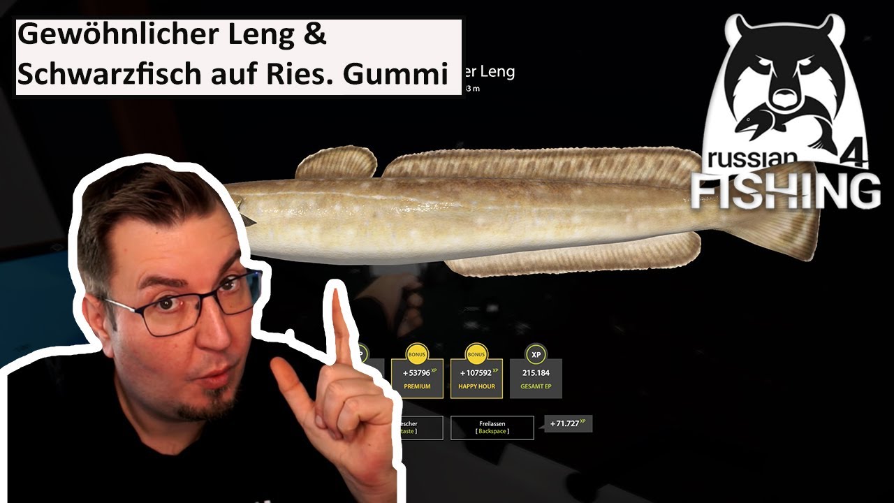 Gewöhnlicher Leng, Schwarzfisch & mehr auf Gummifisch Nordmeer | Russian Fishing 4 | Deutsch | UwF