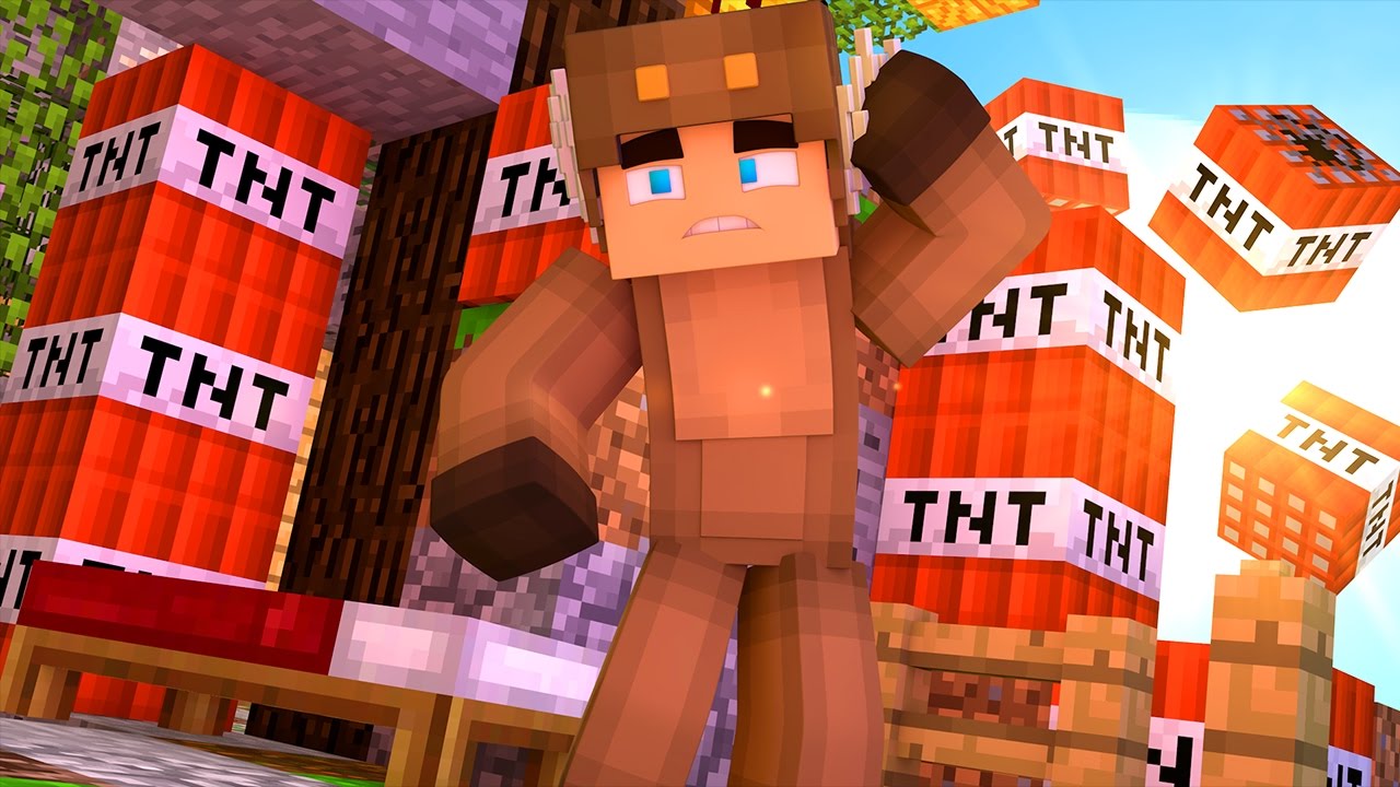 EXTREME TNT TROLL IN MINECRAFT BED WARS!!