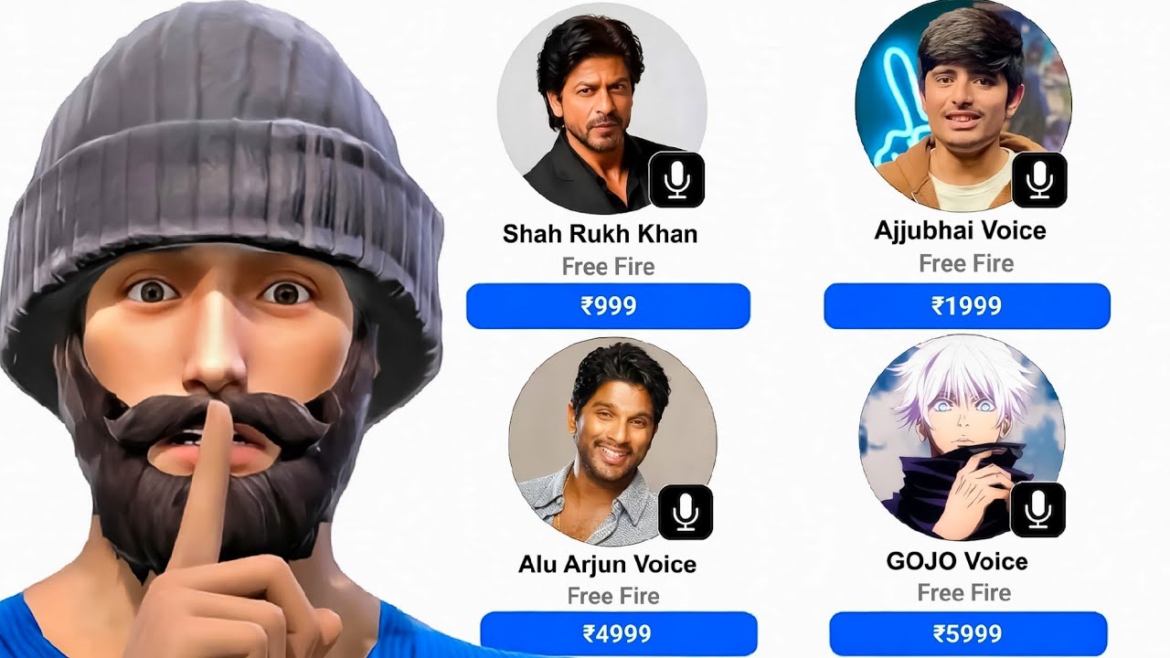 I Hired Every Type Of Voice Artist In Free Fire 😂🎙️