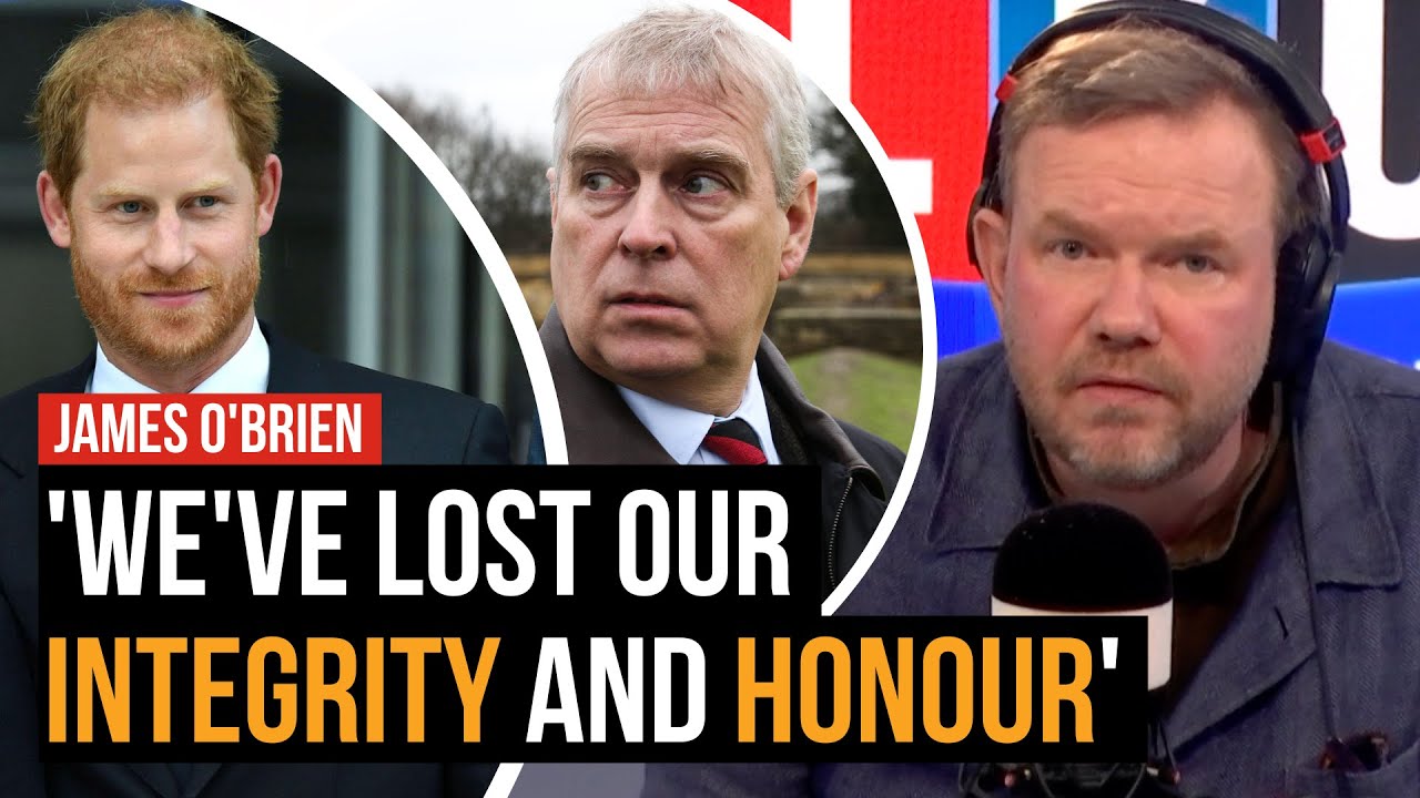 Right-wing media 'treating Harry and Andrew as equals' | James O'Brien on LBC