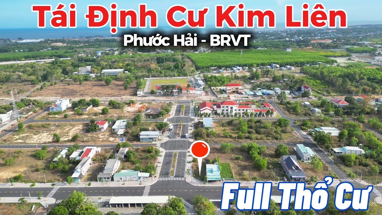 BĐS BRVT, Góc 2 Mặt Tiền Tái Định Cư Kim Liên Phước Hải - Full Thổ Cư - Cách Biển Chỉ 2.5Km