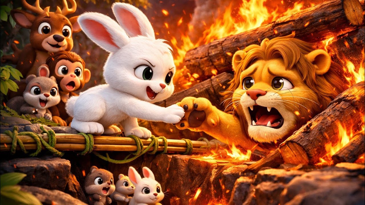 🥺 Dosti Ki Taqat! Chhota Khargosh Bana Hero 🐰✨ | Inspirational Jungle Story