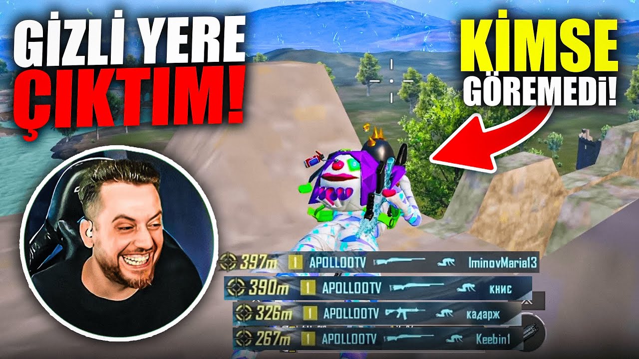 GİZLİ YERE ÇIKTIM KİMSE GÖREMEDİ ! - PUBG Mobile