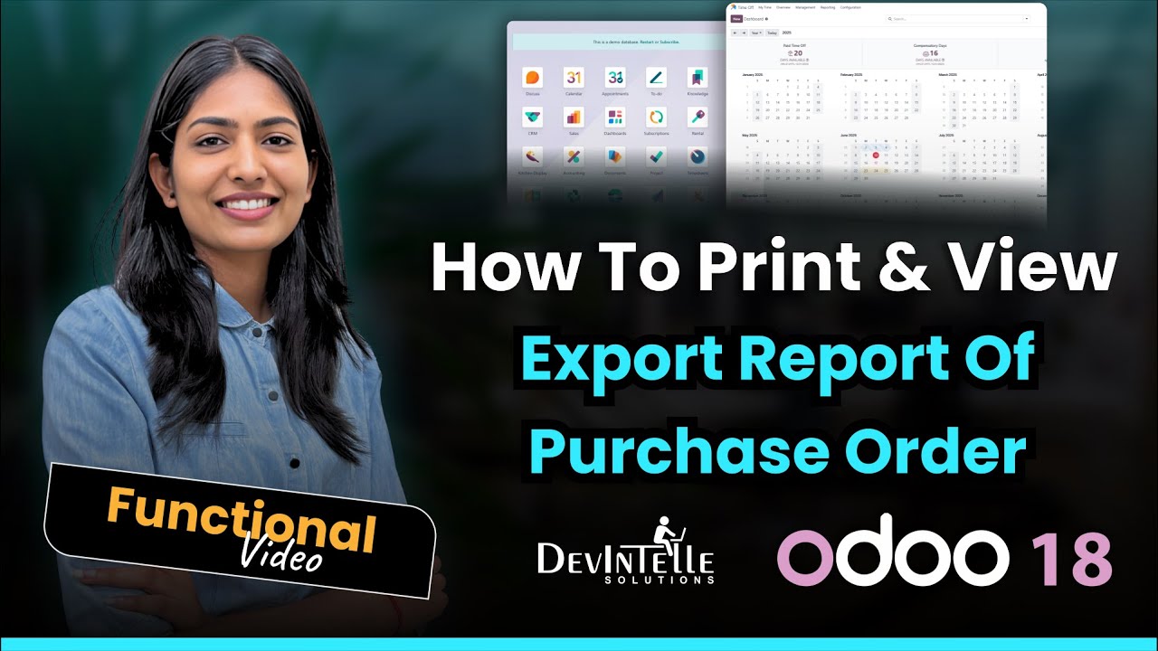 How To Print & View Export Report Of Purchase Order In Odoo