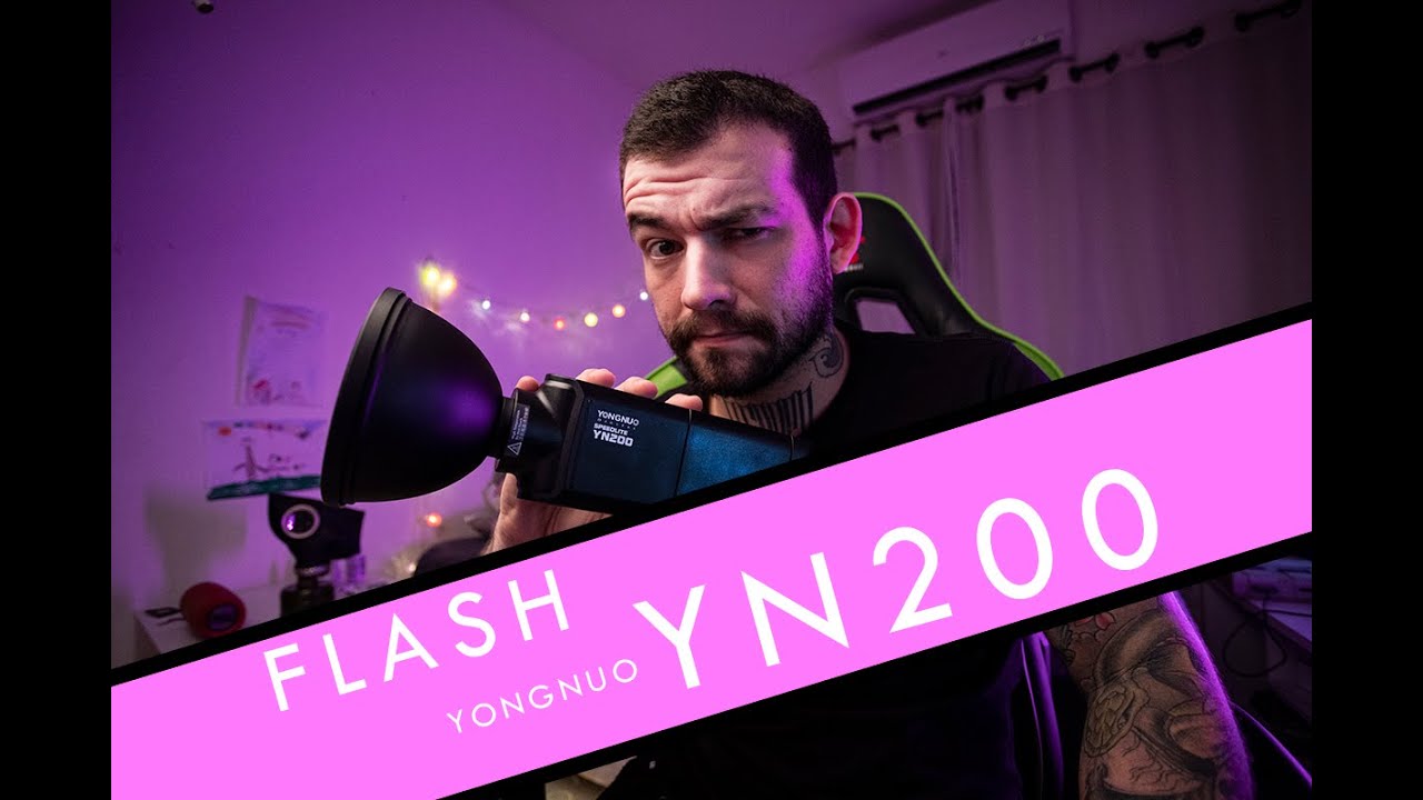 Unboxing Flash a bateria Yongnuo YN200!