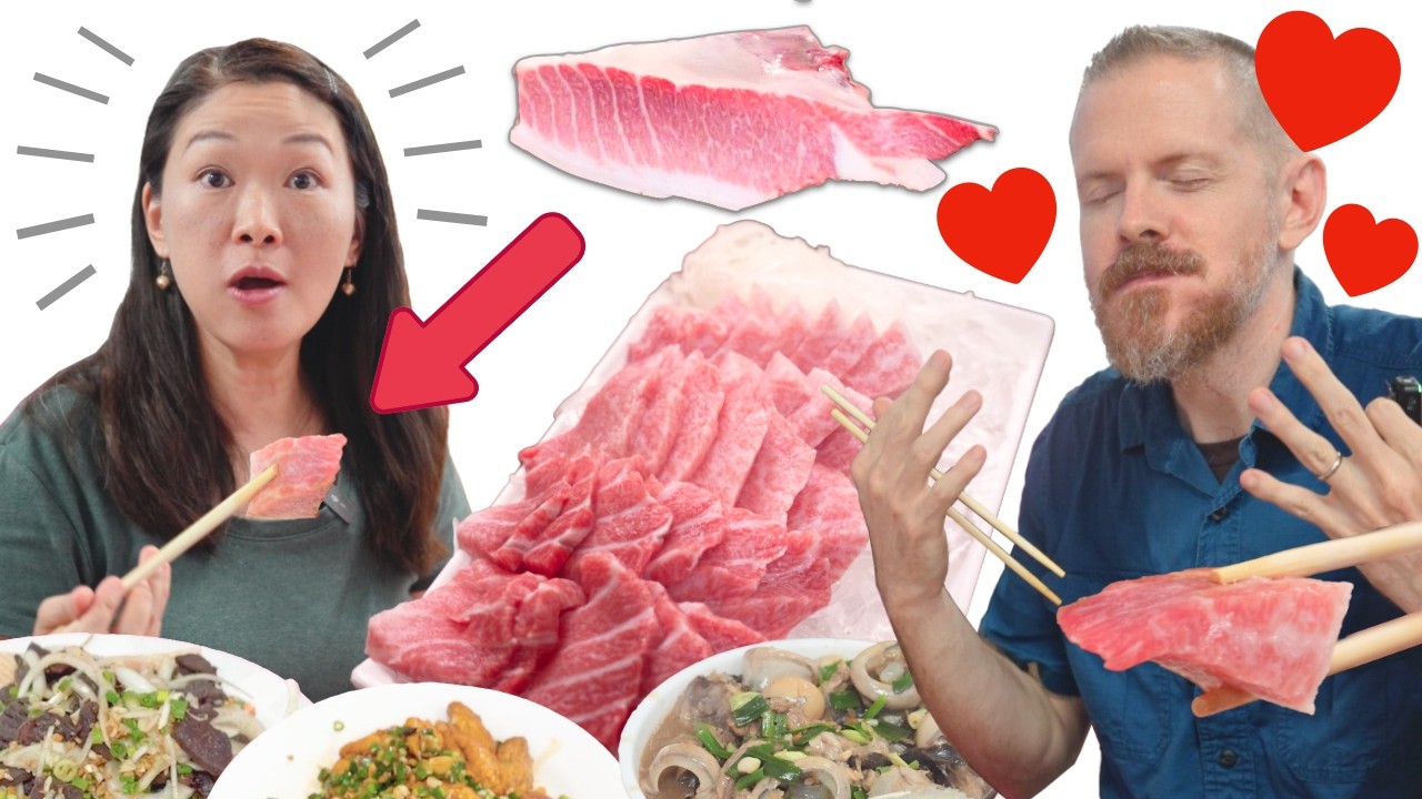 一魚（黑鮪魚）六吃！看整條魚變成海鮮大餐！Our Family is Shocked to See Massive Bluefin Tuna Become a 6-Dish Seafood Feast