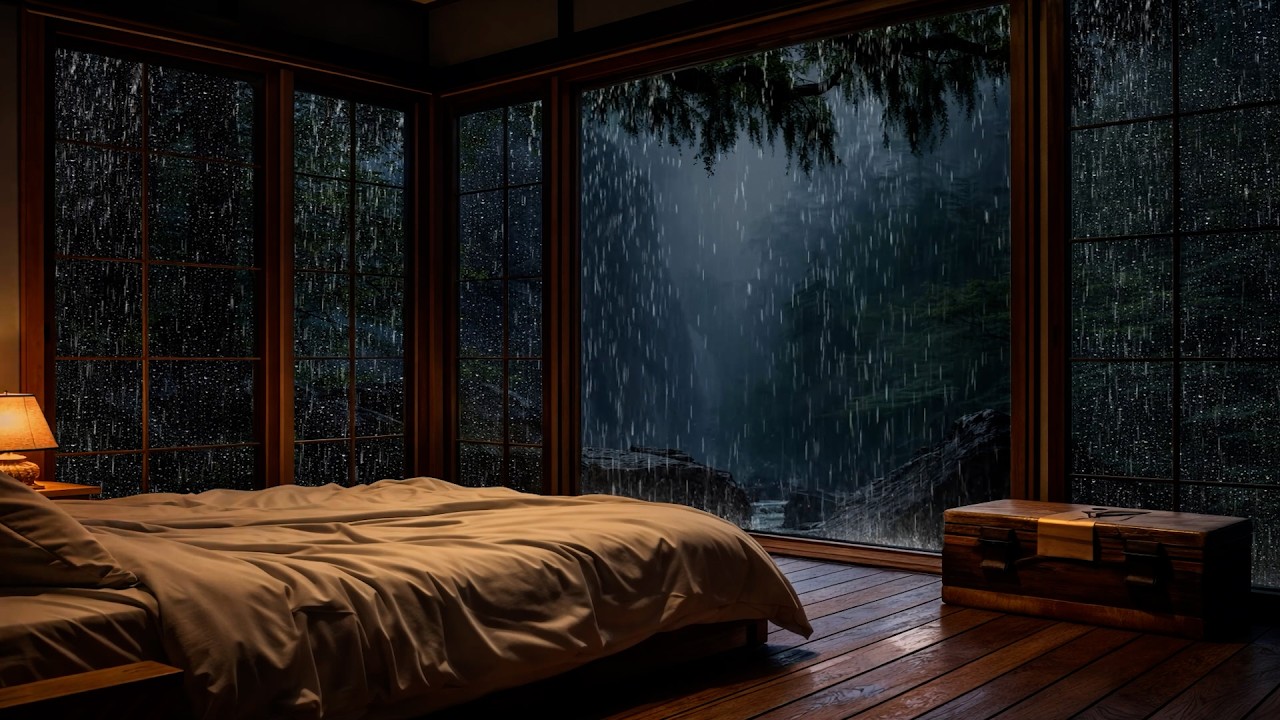 Calm Piano Rain Ambience | Soothing piano and rain sounds for sleep and meditation | Calming