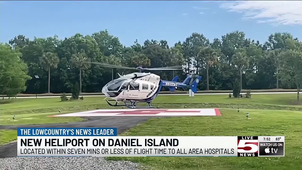 VIDEO: New heliport on Daniel Island hopes to cut down on emergency response time