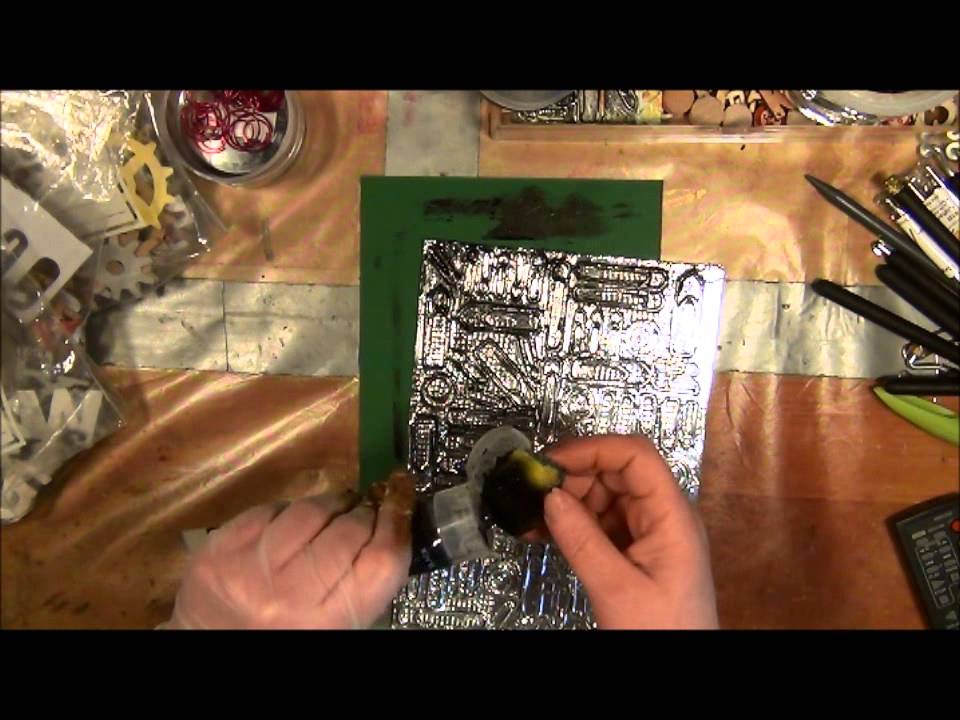 FAUX METAL TECHNIQUE - TUTORIAL ... FALSK METALL...
