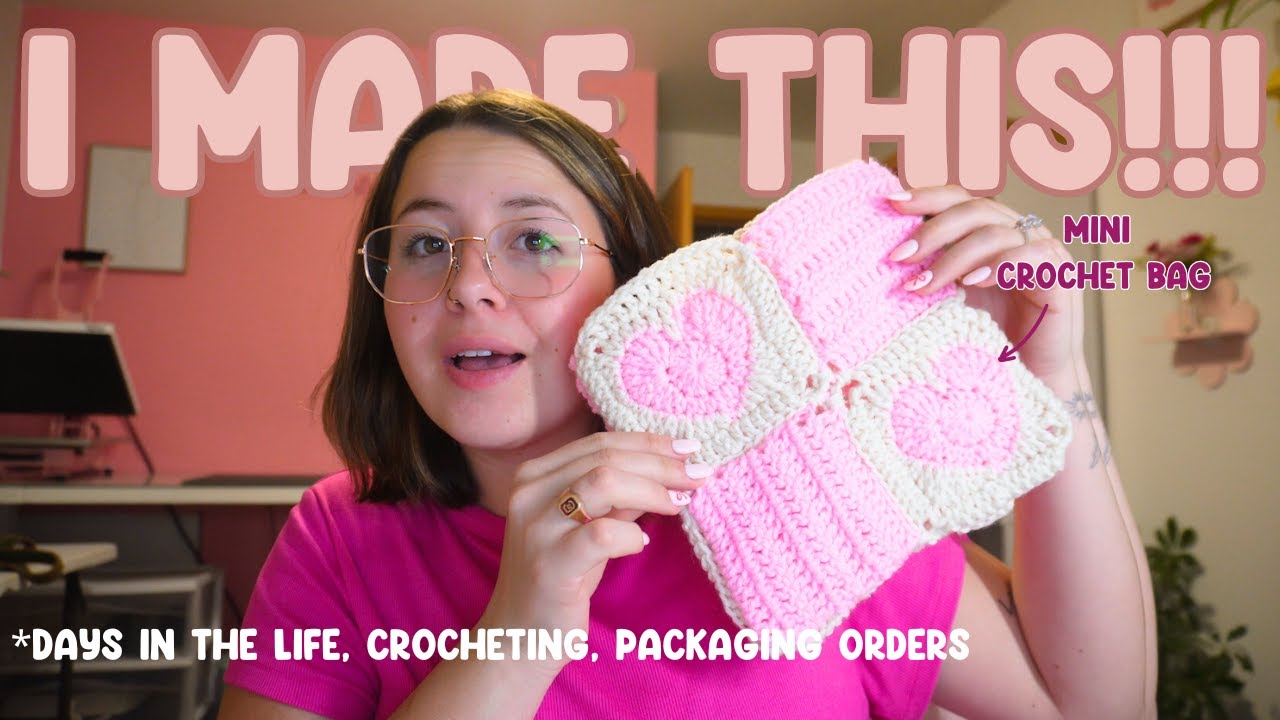 Day In The Life, Vlog #67 | Crocheting, Sewing, Packaging Orders, Small Business Owner