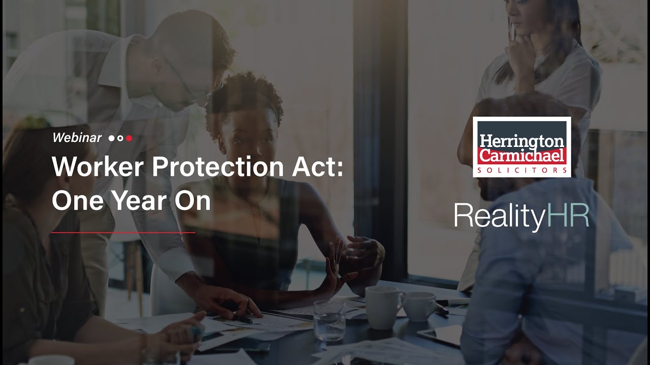 Worker Protection Act One Year On Webinar