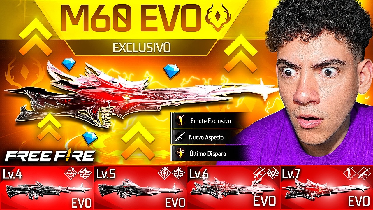 CONSIGO LA NUEVA M60 EVOLUTIVA AL MÁXIMO EN FREE FIRE !! - TheDonato