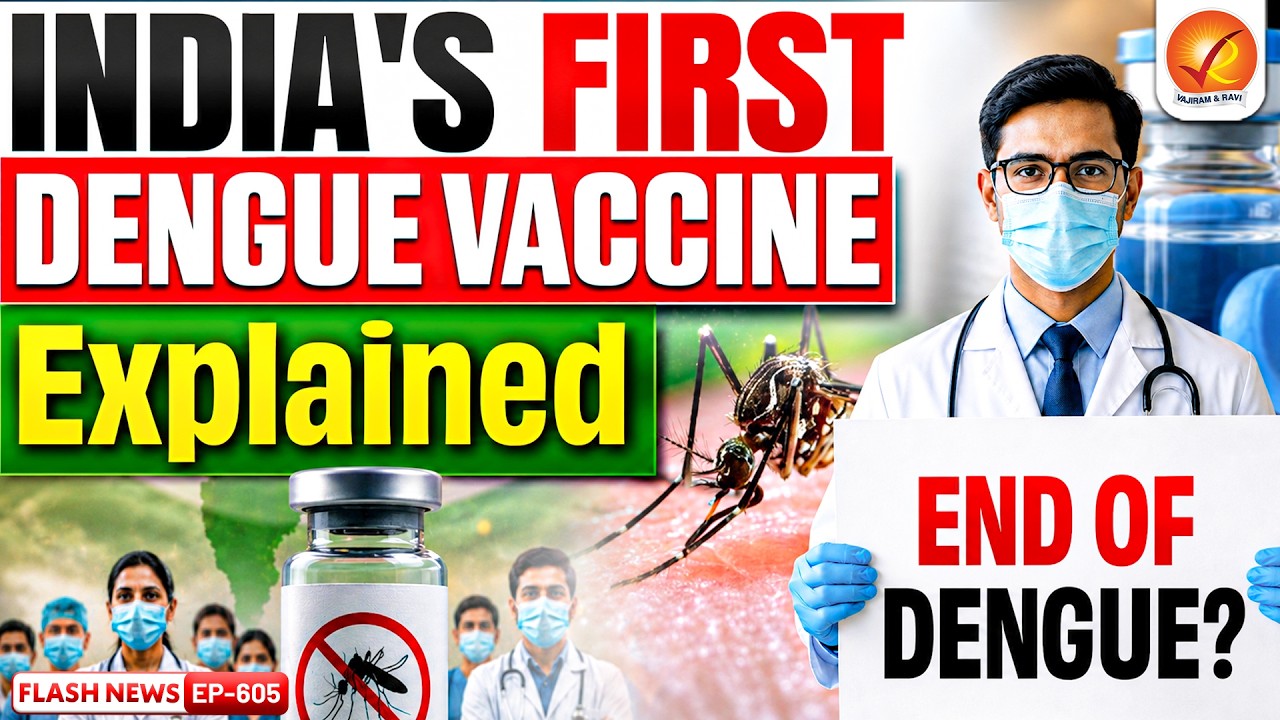 India's First Dengue Vaccine QDENGA Approved | Benefits, Limits & Who Gets It? | Vajiram and Ravi