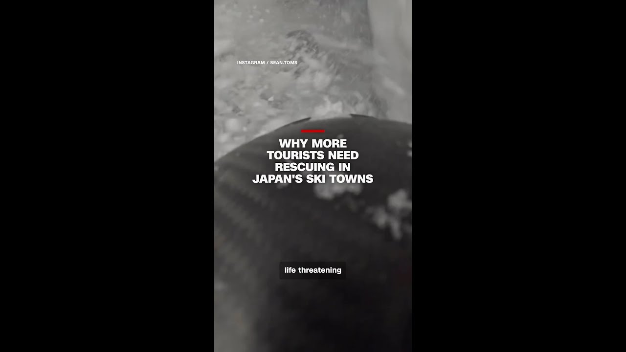 Why more tourists need rescuing in Japan's ski towns