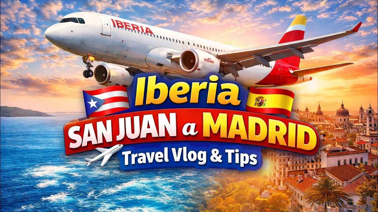 Iberia Flight San Juan, Puerto Rico ✈️ Madrid, Spain | Travel Vlog & Tips.