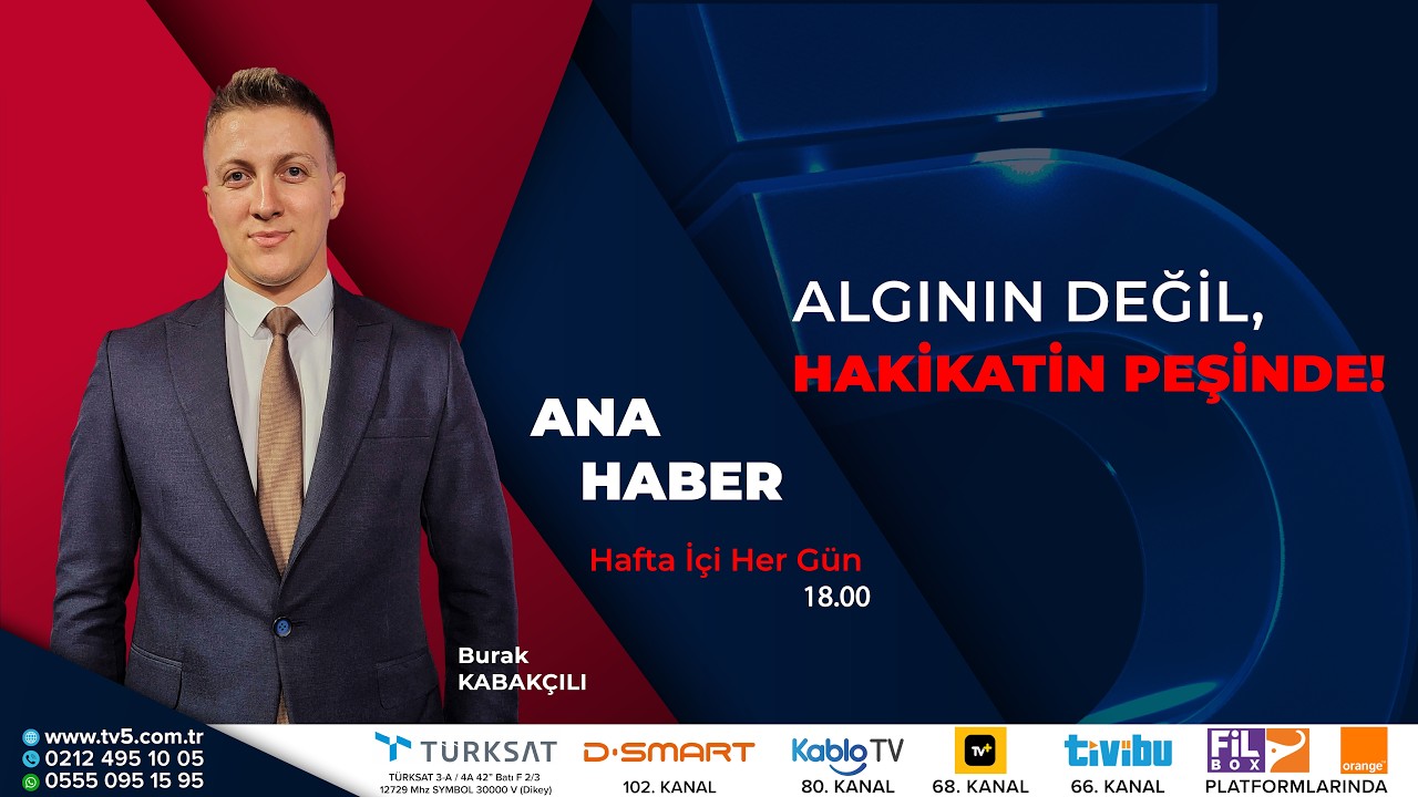 🔴#CANLI |  #Siverek'te Okulda Can Pazarı - Burak Kabak&ccedil;ılı ile TV5 Ana Haber | 14.04.2026