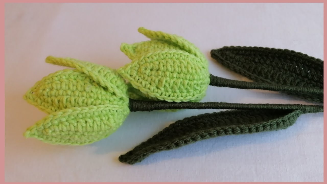 Crochet Evergreen Tulips Blossoms