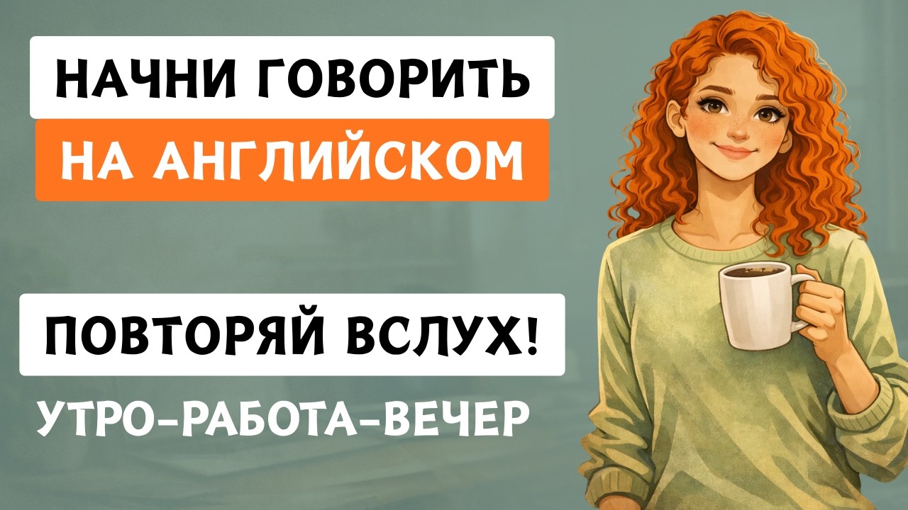 МОЙ ДЕНЬ НА АНГЛИЙСКОМ | Повседневные фразы (повторяй вслух!) ENG