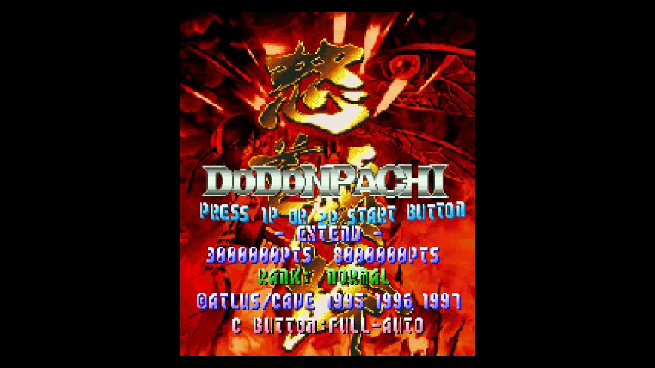 DoDonPachi. [Saturn]. Saturn Mode. 1CC. 60Fps.