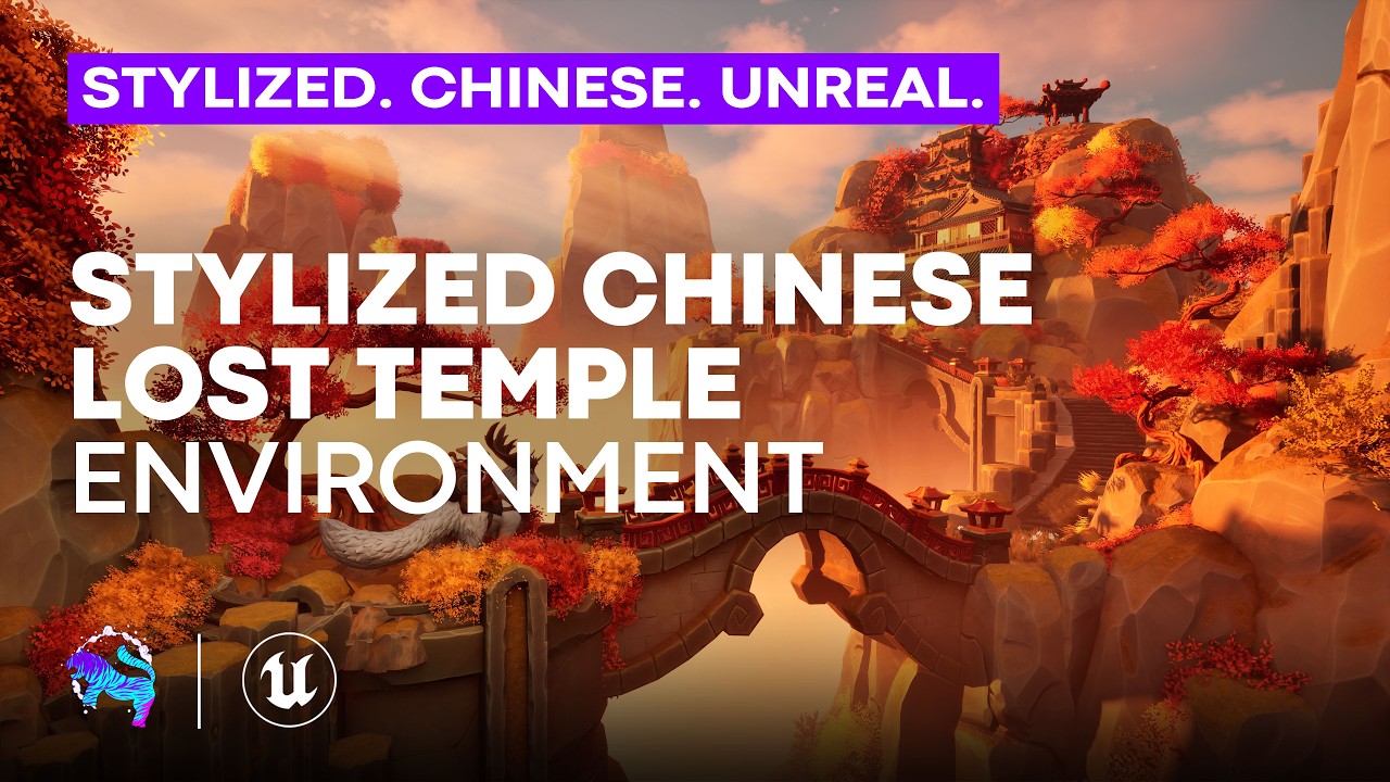 Stylized Chinese Lost Temple Environment | Showcase | Unreal Engine | Game-Ready Assets
