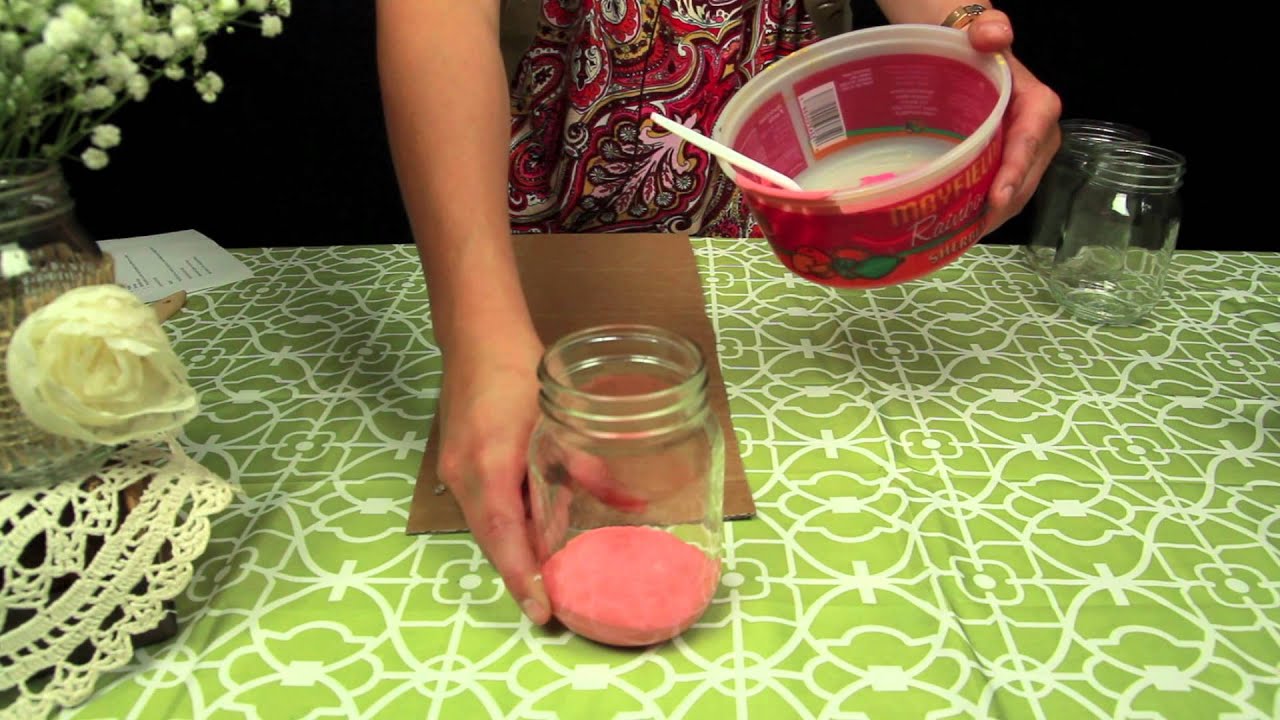 How to Paint Mason Jars for Your Wedding!