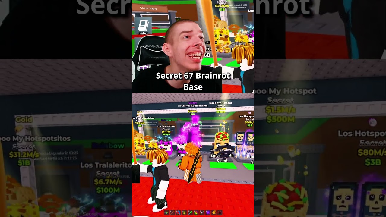 Wie kann es so einen Secret 67 Brainrot geben in Roblox Steal a Brainrot #shorts #roblox