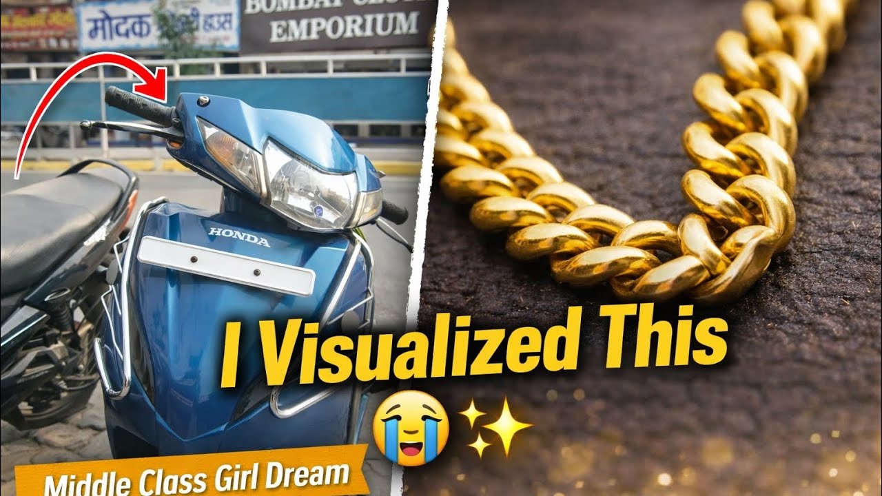 How I Manifested My Scooty & Gold Chain | Middle Class Girl Dream Come True 💛✨